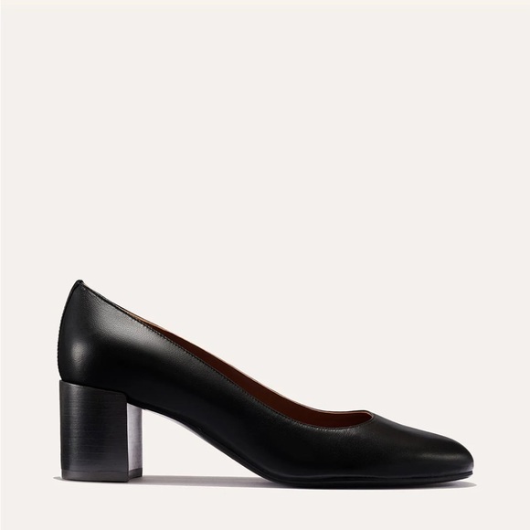 Like New Margaux The Heel, Black Nappa Leather, Size 36 Medium